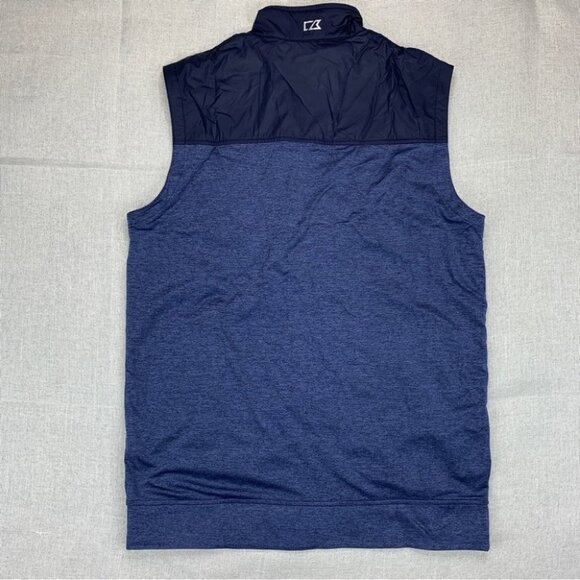 Cutter & Buck Stealth Hybrid Quilted Mens Big and Tall Windbreaker Vest size LT - Picture 3 of 13
